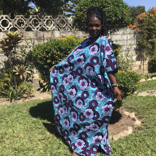 Maua ya Maji -Water Flowers Kaftan Dress