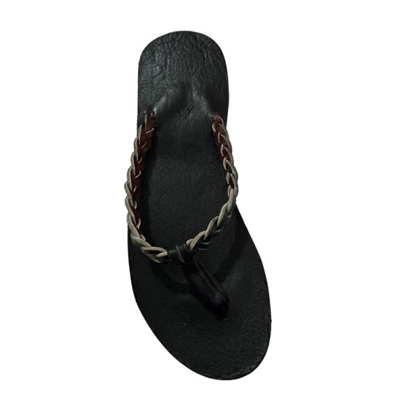 "Serengeti Twist" Handcrafted Genuine Leather Braided Flip-Flops