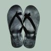 Classic Black "Tumaini" Cross-Strap Leather Unisex Sandals