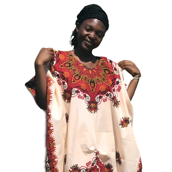 "Crimson Heritage" Timeless African Elegance in Bloom