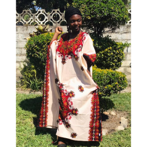 "Crimson Heritage" Timeless African Elegance in Bloom